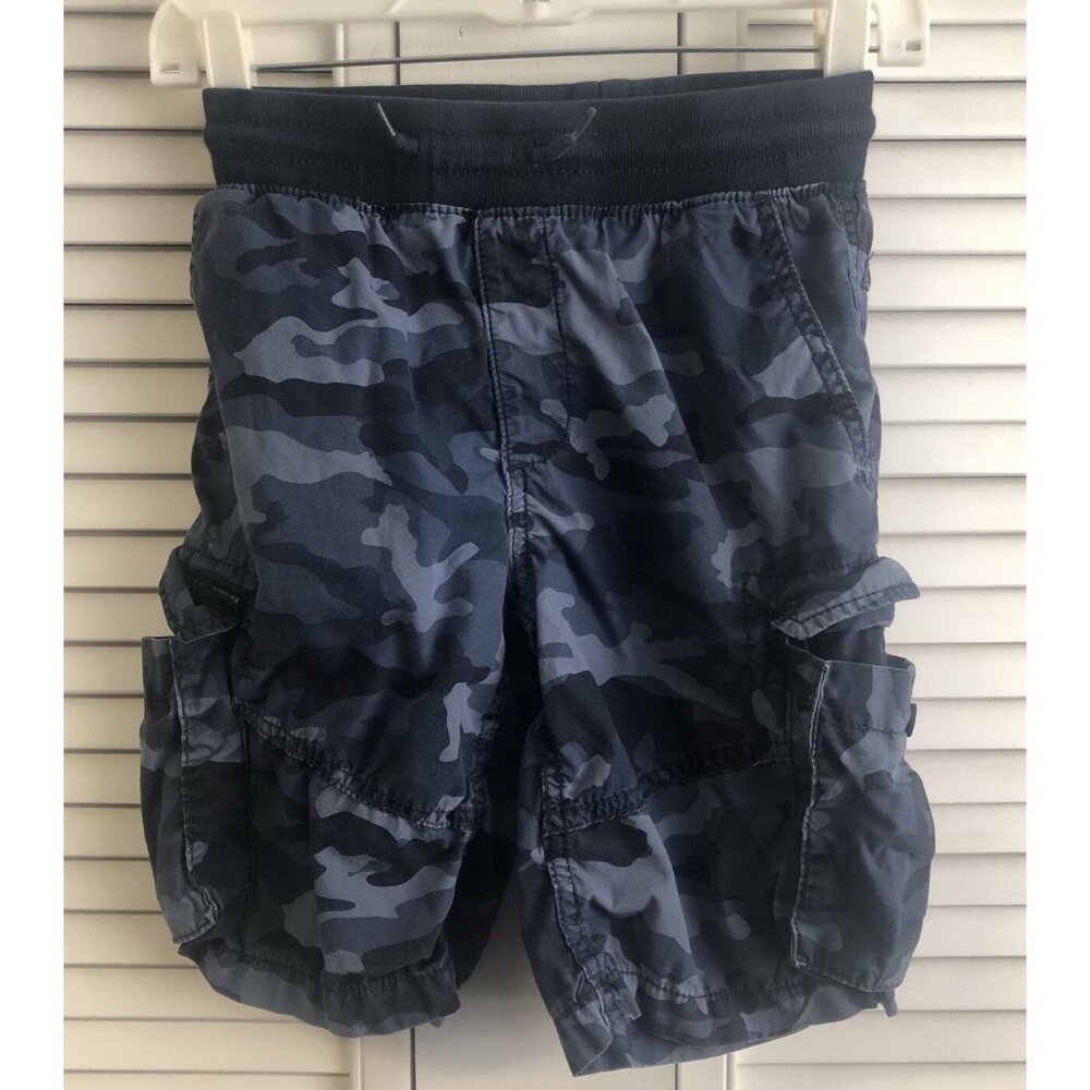 Gap Size M 8-9 Blue Camo Cargo Shorts